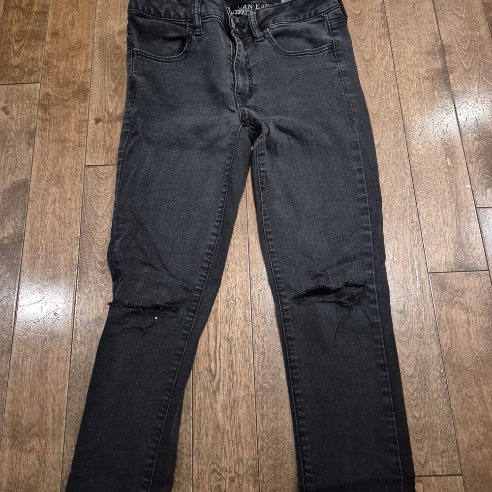 American Eagle Outfitters Black Super Stretch Skinny Jeans